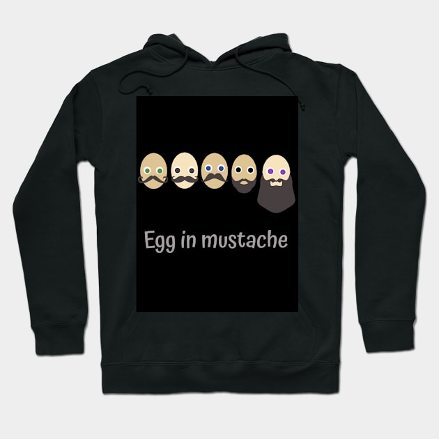 Egg in mustache Hoodie by Prince